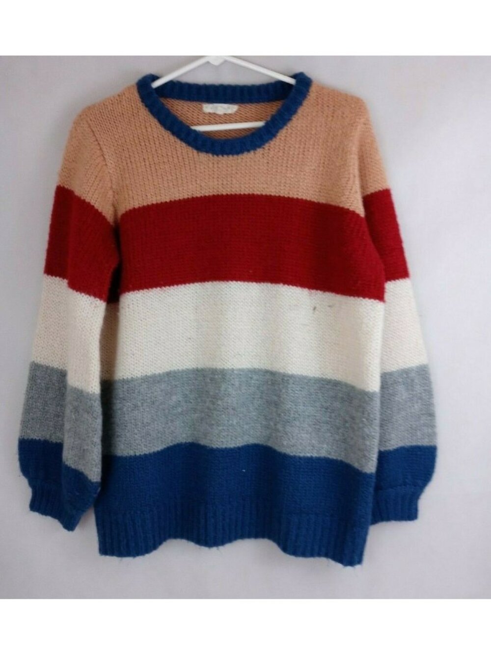 Promesa Women's Colorful Boxy Striped Sweater Size S/M